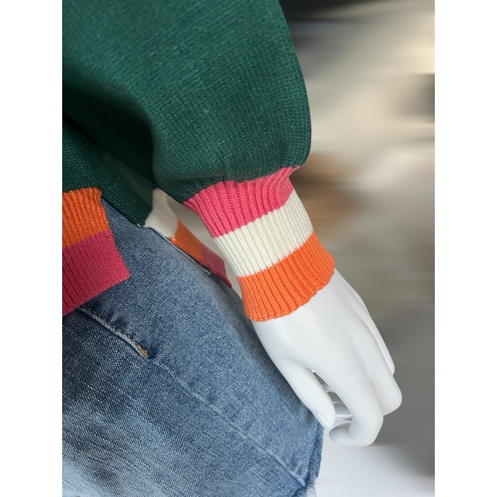 Santa crewneck high low sweater S M L XL - Picture 10 of 12